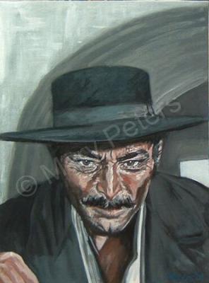 Artists Collection - Lee Van Cleef As Angel Eyes - Oils On Canvas