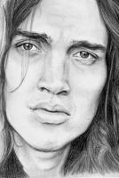 John Frusciante - Pencils Drawings - By Sophie W, Portrait Drawing Artist