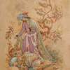 Thinking - Guache Paintings - By Reza Badrossama, Persian Painting Painting Artist