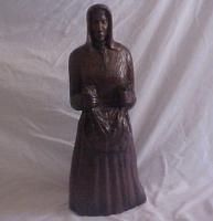 Wooden Sculpture - Peasant Woman - Wood