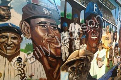 Mural - White Sox Negro League Metra Mural Project - Acrylic