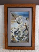 Christy Gradjean Artwork Matted  Framed-15 - Wood Woodwork - By Larry Niekamp, Framing Woodwork Artist