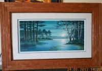 Jerry Raedeke Artwork Matted  Framed-22 - Wood Woodwork - By Larry Niekamp, Framing Woodwork Artist