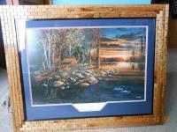 Jim Hansel Artwork Matted  Framed 19 - Wood Woodwork - By Larry Niekamp, Framing Woodwork Artist