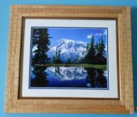 Rick Morlay Artwork Matted  Framed-53 - Wood Woodwork - By Larry Niekamp, Framing Woodwork Artist