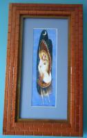 Sand Santara Artwork Matted  Framed-56 - Wood Woodwork - By Larry Niekamp, Framing Woodwork Artist