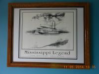 Mississippi Legends Artwork-80 - Wood Woodwork - By Larry Niekamp, Framing Woodwork Artist