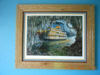 Roberta Wesley Artwork Matted  Framed-77 - Wood Woodwork - By Larry Niekamp, Framing Woodwork Artist