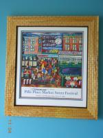 Joe Lamanno Artwork Mated  Framed 73 - Wood Woodwork - By Larry Niekamp, Framing Woodwork Artist