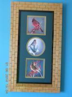 Bird Wildlife 111 - Wood Woodwork - By Larry Niekamp, Framing Woodwork Artist