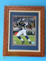 Adrian Peterson  4 - Wood Woodwork - By Larry Niekamp, Framing Woodwork Artist