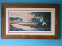 Jerry Raedeke Artwork Mated  Framed-63 - Wood Woodwork - By Larry Niekamp, Framing Woodwork Artist