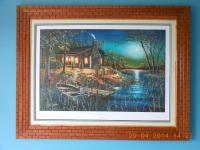 Jim Hansel After Dark-79 - Wood Woodwork - By Larry Niekamp, Framing Woodwork Artist