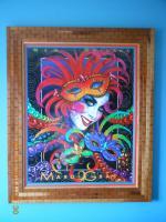 Andrea Misstretta  Artwork Matted  Framed 81 - Wood Woodwork - By Larry Niekamp, Framing Woodwork Artist