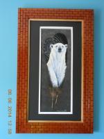 Sandra Santara Artwork Matted  Framed- 166 - Wood Woodwork - By Larry Niekamp, Framing Woodwork Artist