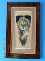 Sandra Santara Artwork Matted  Framed-168 - Wood Woodwork - By Larry Niekamp, Framing Woodwork Artist