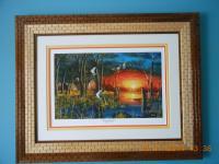 Jim Hansel Artwork Matted  Framed-91 - Wood Woodwork - By Larry Niekamp, Framing Woodwork Artist