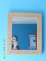1 Tiles - 14 X 11 Framed Mirror-37 - Wood