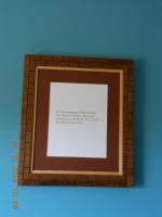 8 X 10 Matted  Framed For A Photograph-183 - Wood Woodwork - By Larry Niekamp, Framing Woodwork Artist