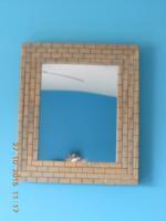 Framed Mirror 10 X 8-197 - Wood Woodwork - By Larry Niekamp, Framing Woodwork Artist