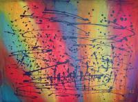 Absolutely Rainbow - Acrylic Paintings - By Sunanta Deangdeelert, Abstract Painting Artist