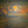 Darling Night - Acrylic Paintings - By Sunanta Deangdeelert, Abstract Painting Artist