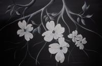 Black And White - Dogwood Darling 2 - Acrylic