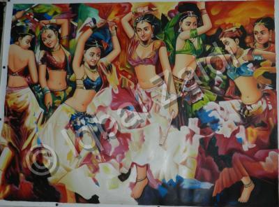 Dancing Girl - Dancing Girl - Oil Work In Canvas