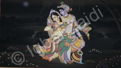 Raas Leela - Raas Leela - Oil And Gold Work On Canvas