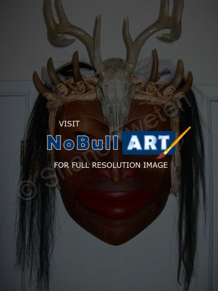 Northwest Coast - Shaman King Portrait Mask - Western Red Cedar