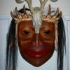 Shaman King Portrait Mask - Western Red Cedar Woodwork - By Shane Tweten, Mythological Woodwork Artist