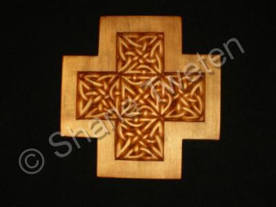 Celtic - Celtic Knot Cross - Western Red Cedar