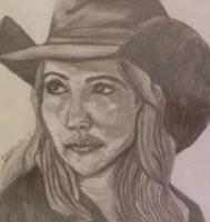 Cowgirls - Day Dreaming - Pencil  Paper