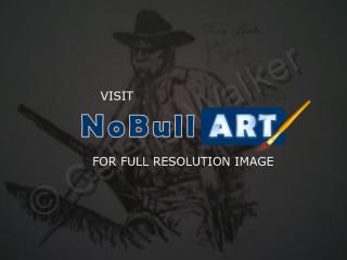 Cowboys - True Grit-John Wayne - Pencil  Paper