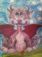 Cartoons - Dragon - Acrylic On Paper