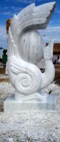 Present  Future - Stone Sculptures - By Alan Gallett, Figurative Celtic-Oriental Sculpture Artist