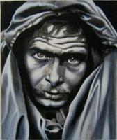 Thousand Yard Stare - Oil On Canvas Paintings - By Thomas Peterson, Original Painting Artist