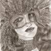 Behind The Mask - Pencil  Paper Drawings - By Poienaru Miruna, Symbolism Drawing Artist