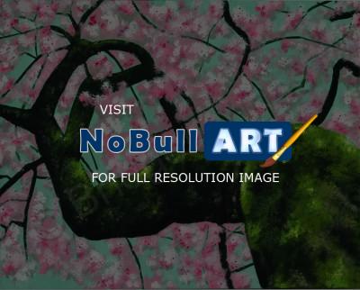 Paintings - Cherry Tree - Acrylic