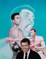 Muhammad Ali Haj - Prismacolor Pencils On Bristol Drawings - By Jay Thomas II, Realism Drawing Artist