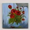 Poppies   Arches - Arcylic Paintings - By John T Youlio, Miniature Painting Artist
