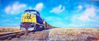 The Long Train - Oil Paintings - By Robert Darcy, Realism Painting Artist