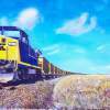 The Long Train - Oil Paintings - By Robert Darcy, Realism Painting Artist