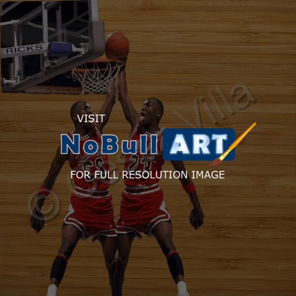 Digital Art - Basketball Players - Digital