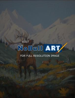Colorado Wildlife - Royal Decree - Acrylic On Canvas