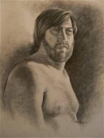 David - Charcoal Drawings - By Pat Graham, Realism Drawing Artist