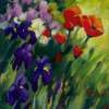 Field Poppies - Pastel Paintings - By Pat Graham, Impressionistic Painting Artist