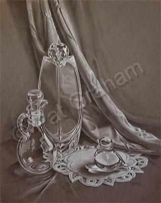 Still Life - Refracted Reflections - Charcoal