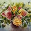 Roses - Watercolor Paintings - By Pat Graham, Impressionistic Painting Artist