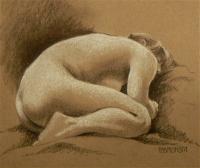 Life Drawing Sketches - Encapsulated In A Dream - Pastel
